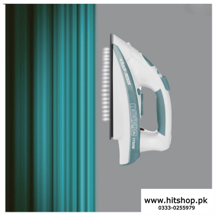 Black Nd Decker Steam Iron X-1600